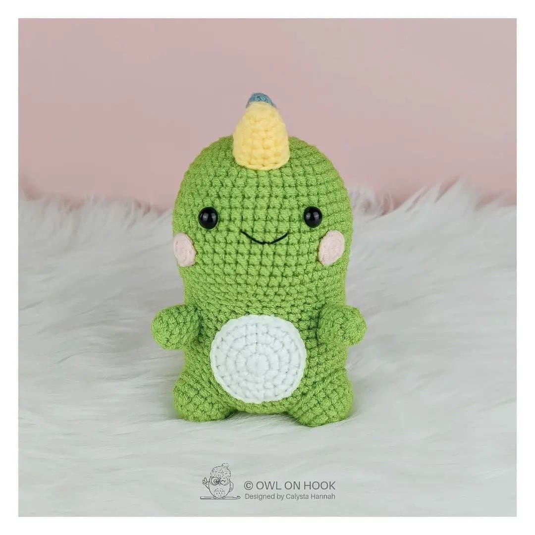 crochet pattern xavier the baby dinocorn