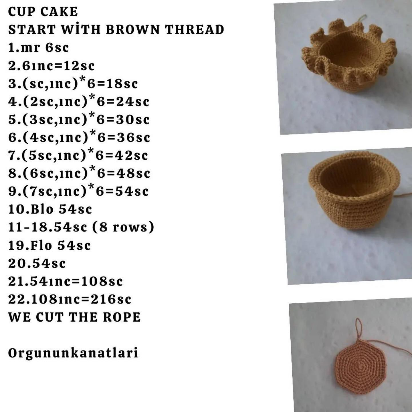 cup cake pattern