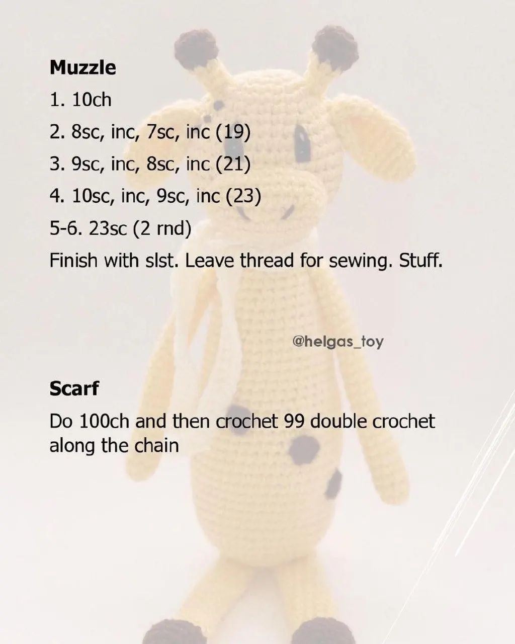 Deer rattle crochet pattern