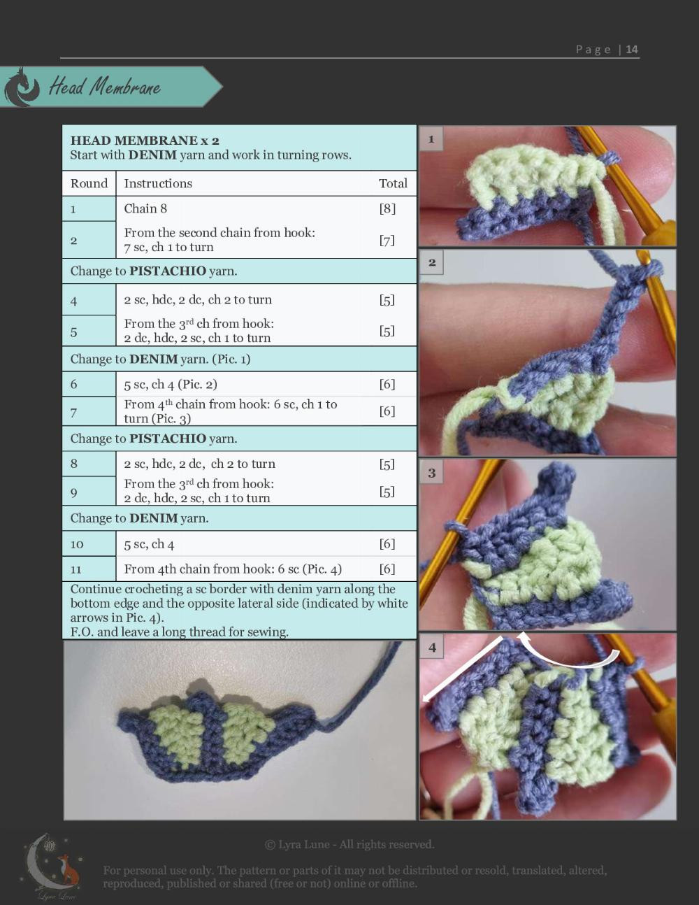 Dusk crochet pattern