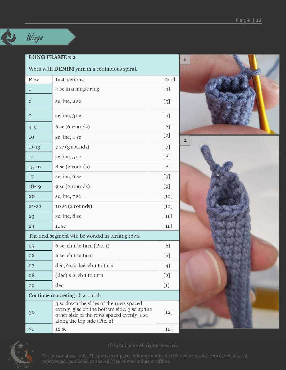 Dusk crochet pattern