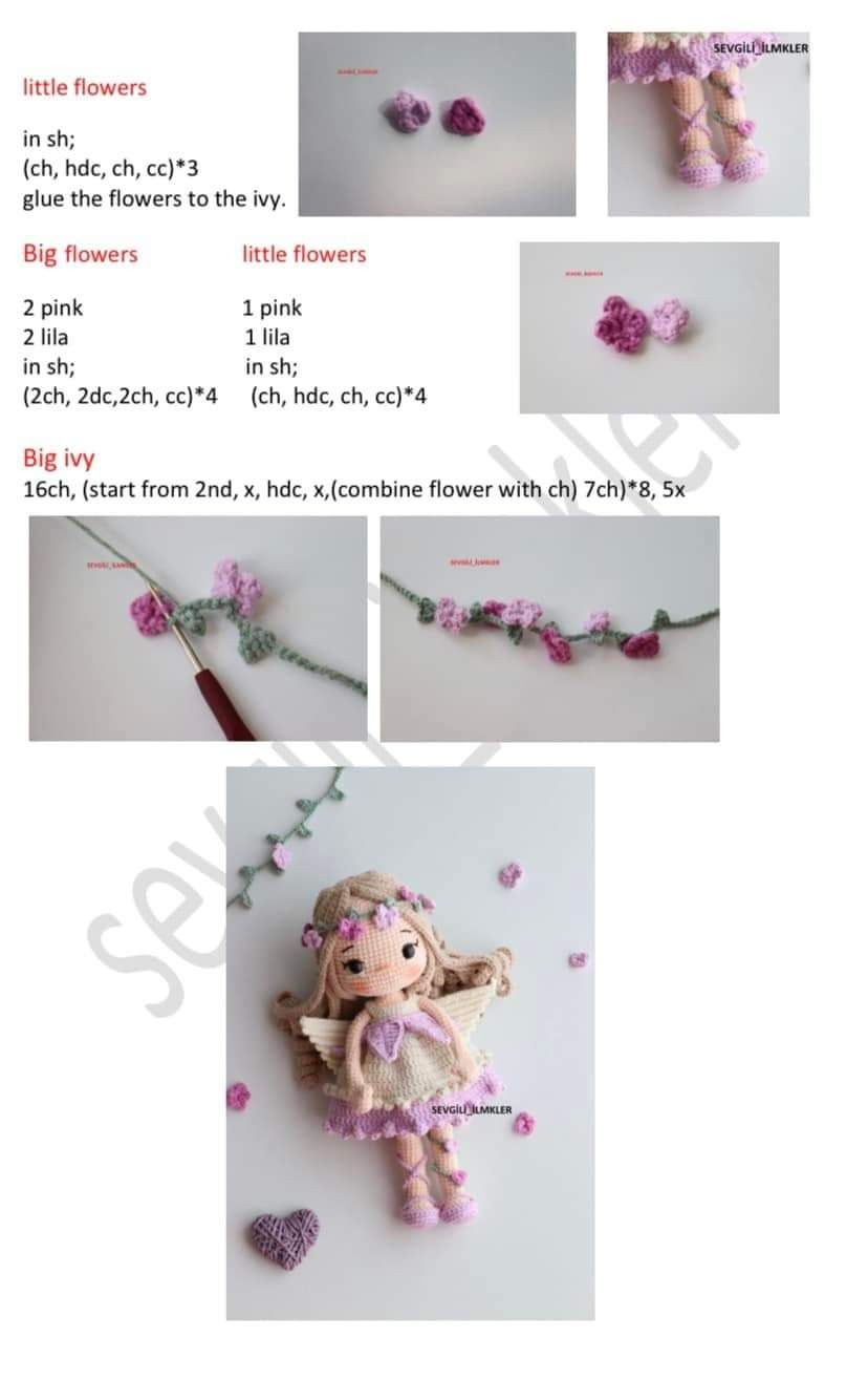 fairy girl lila crochet pattern doll