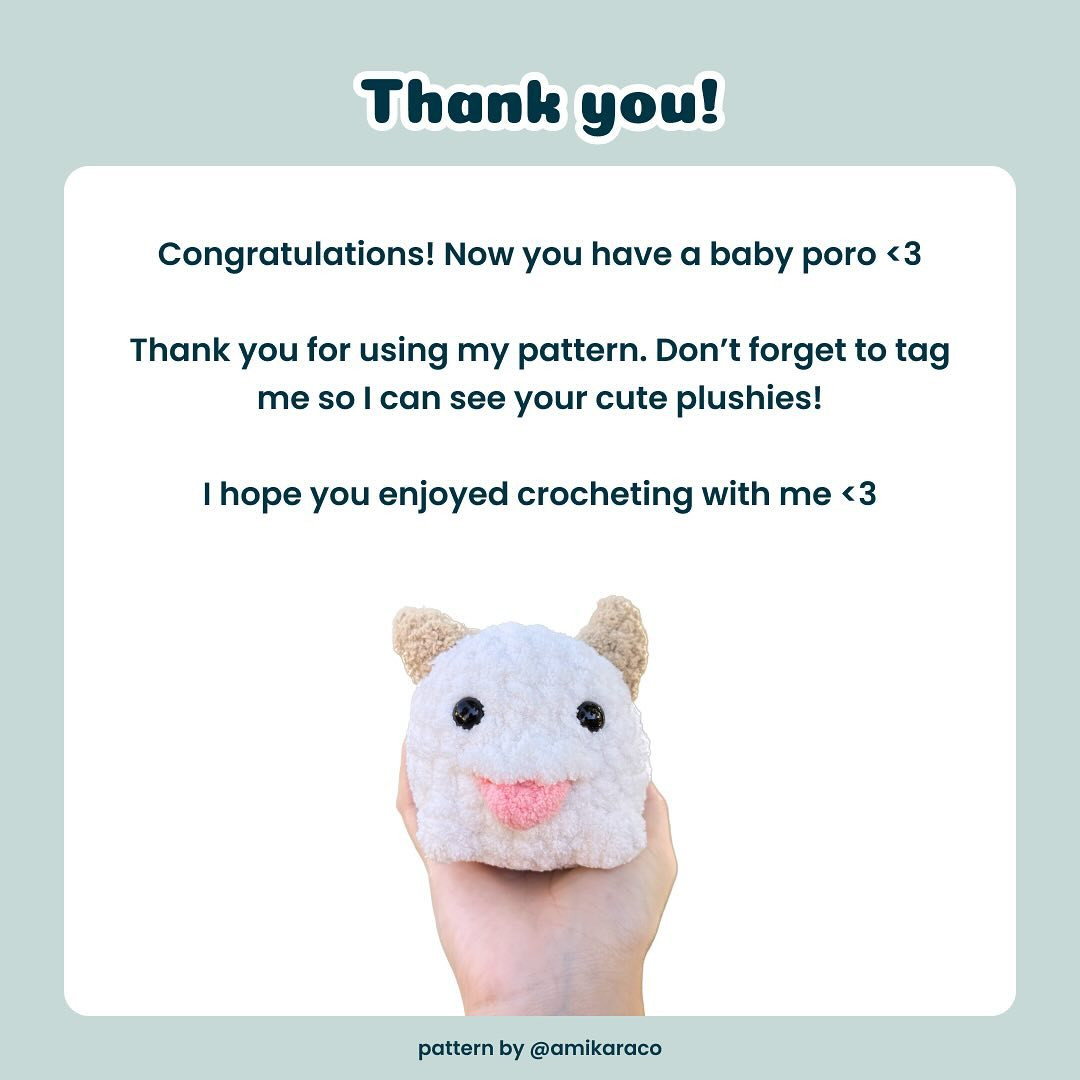 FREE baby poro pattern! 💕