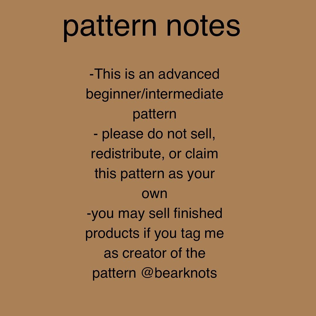 free bear pattern