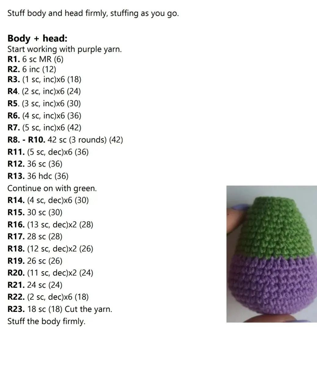 💚💜Free crochet  hulh