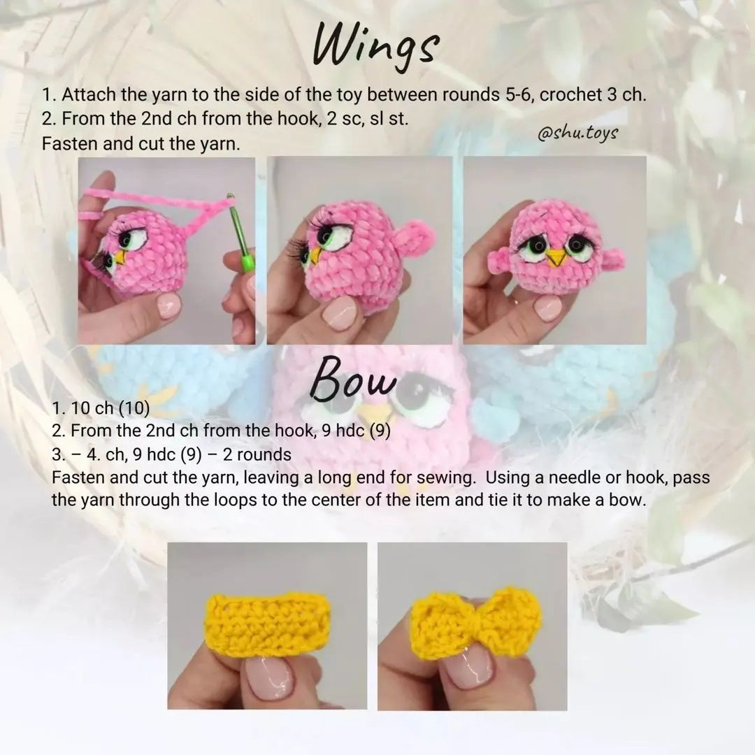 Free crochet pattern Easter chicken