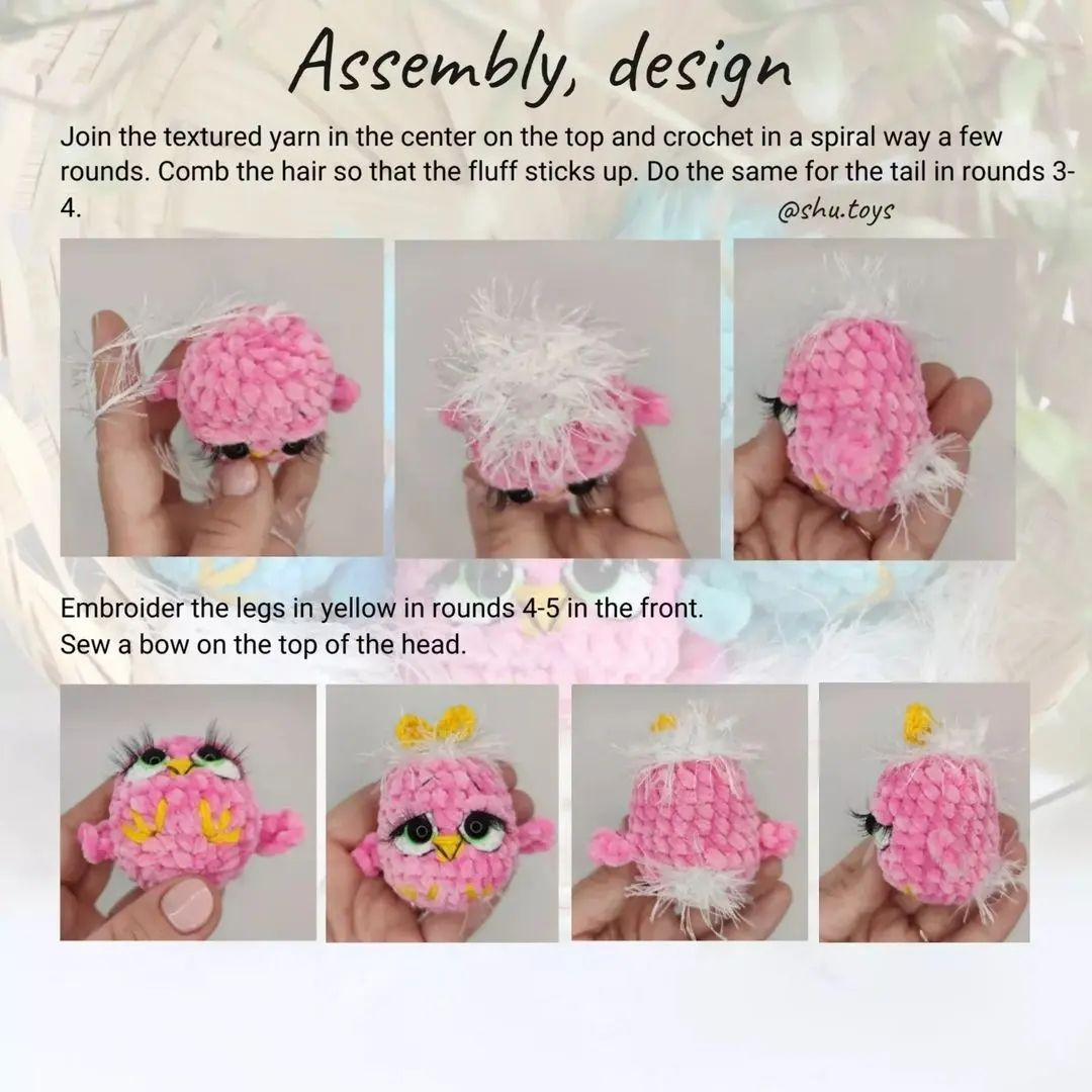 Free crochet pattern Easter chicken