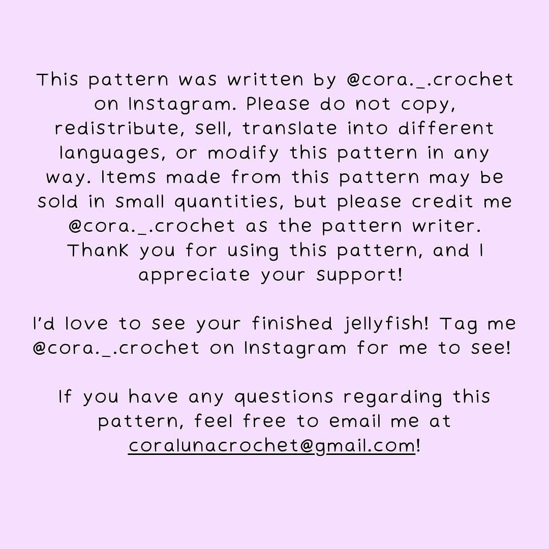 🎉 Free crochet Pattern!! 🎉 jellyfish