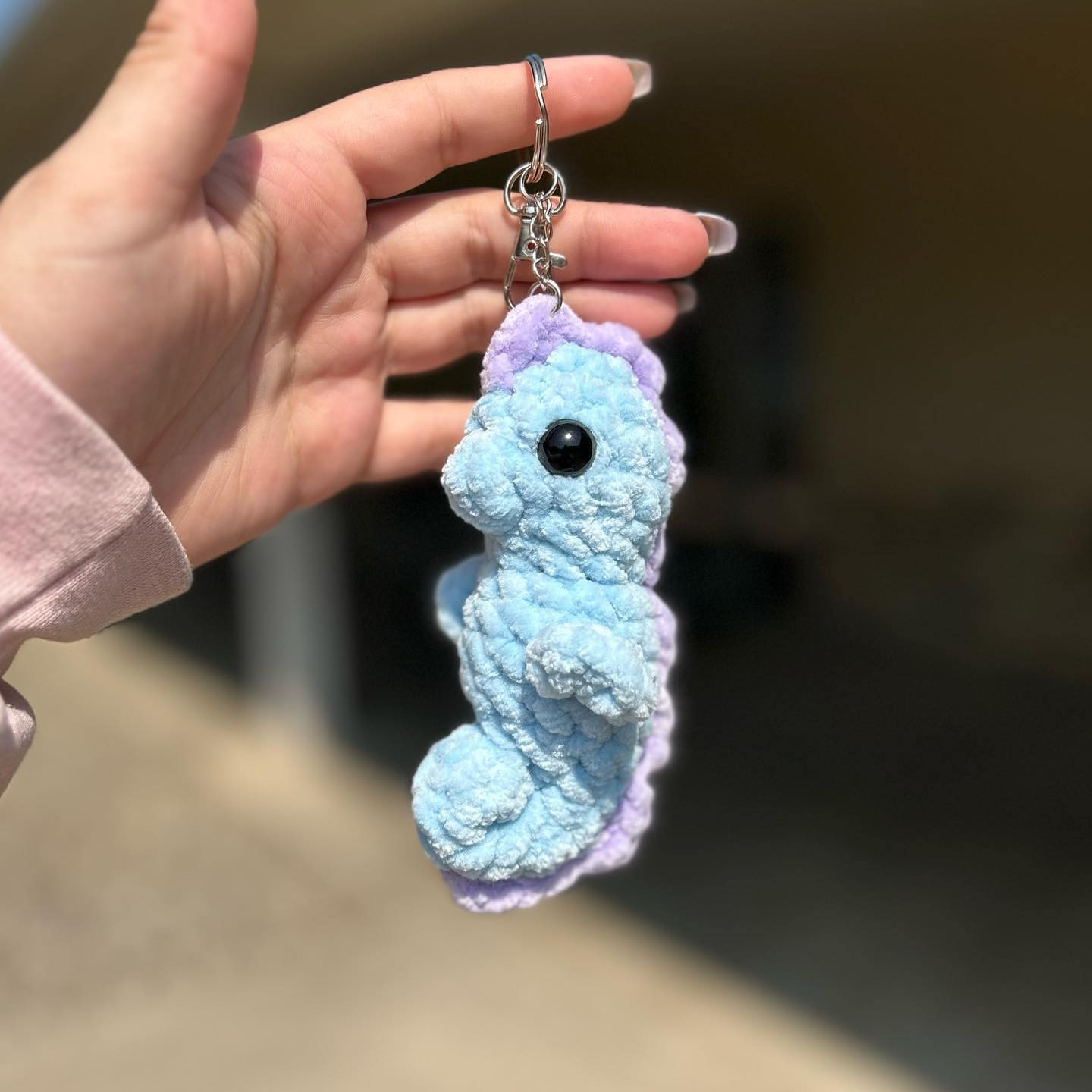 free keychain seahorse pattern