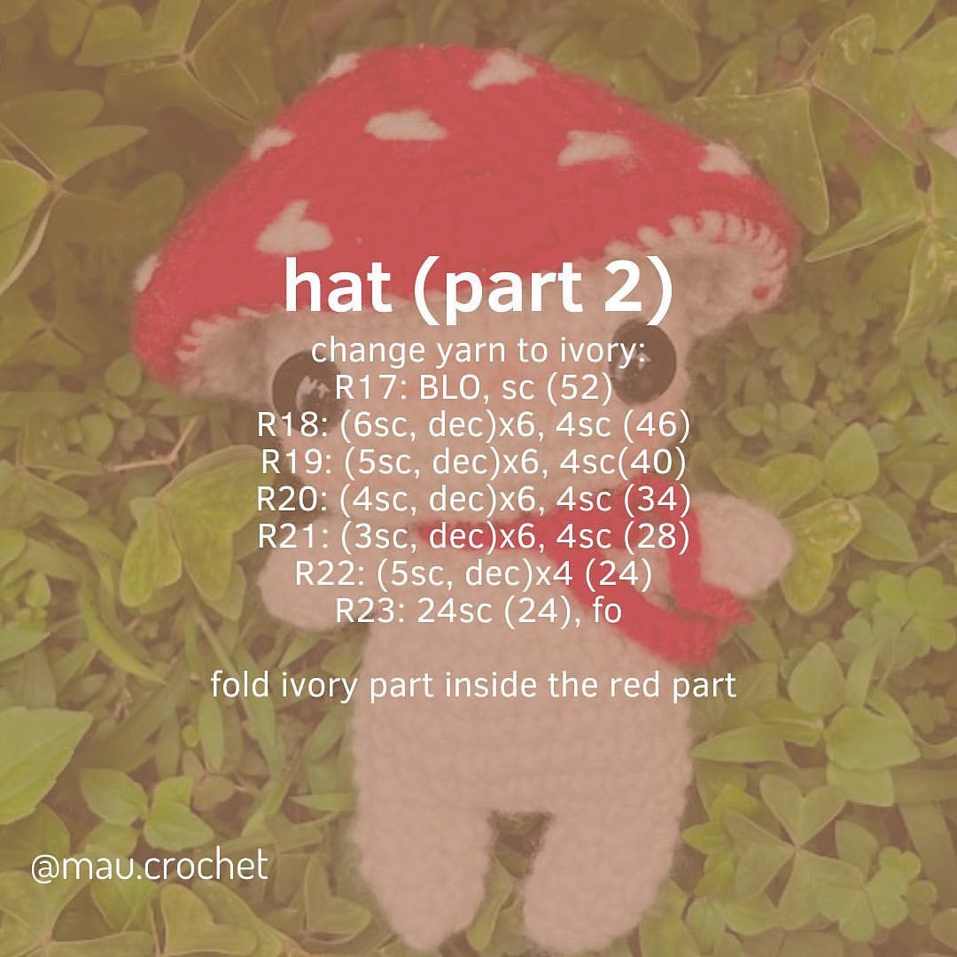 free mushroom boy pattern! ♥️🍄