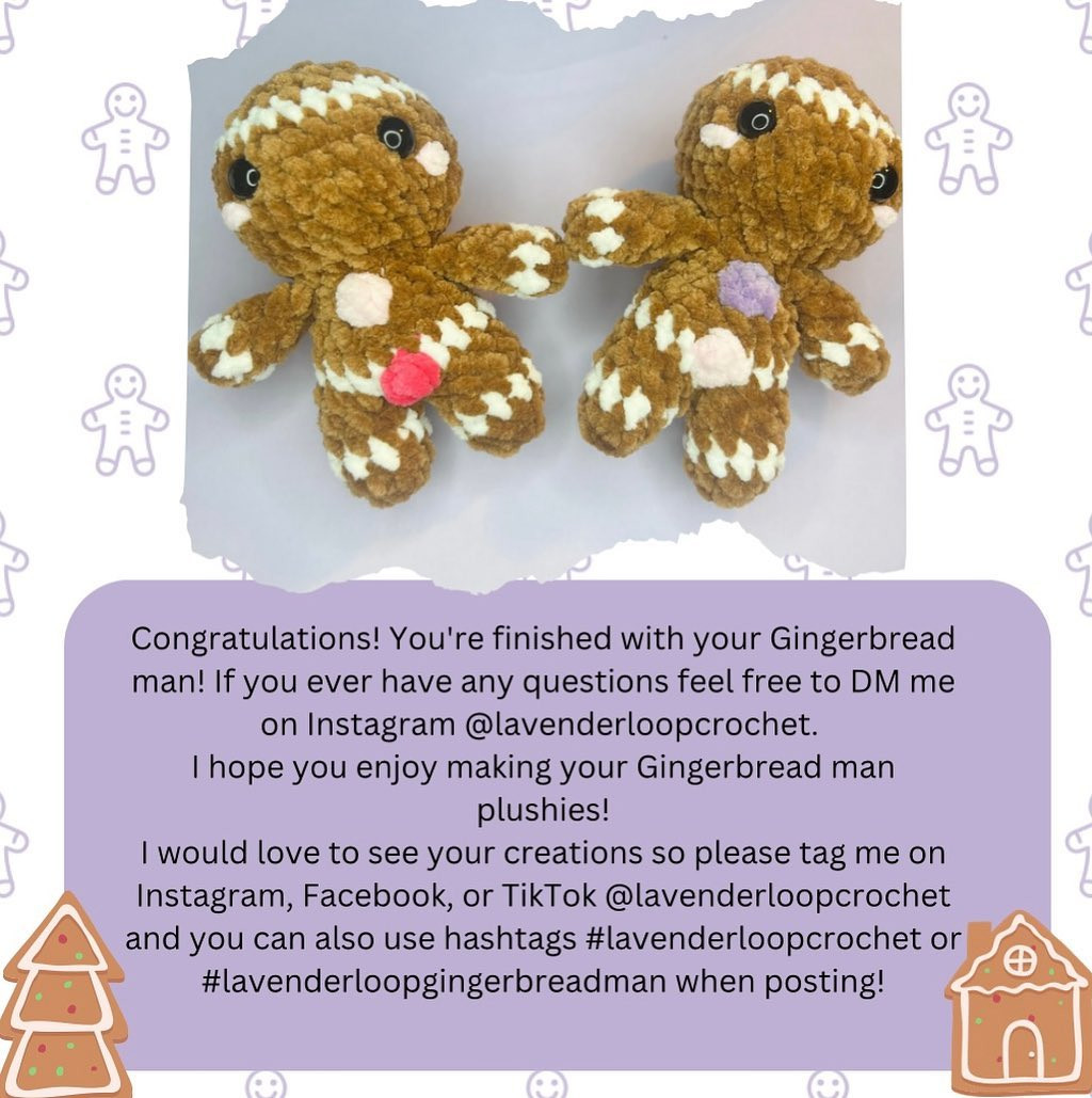 free no sew gingerbread man