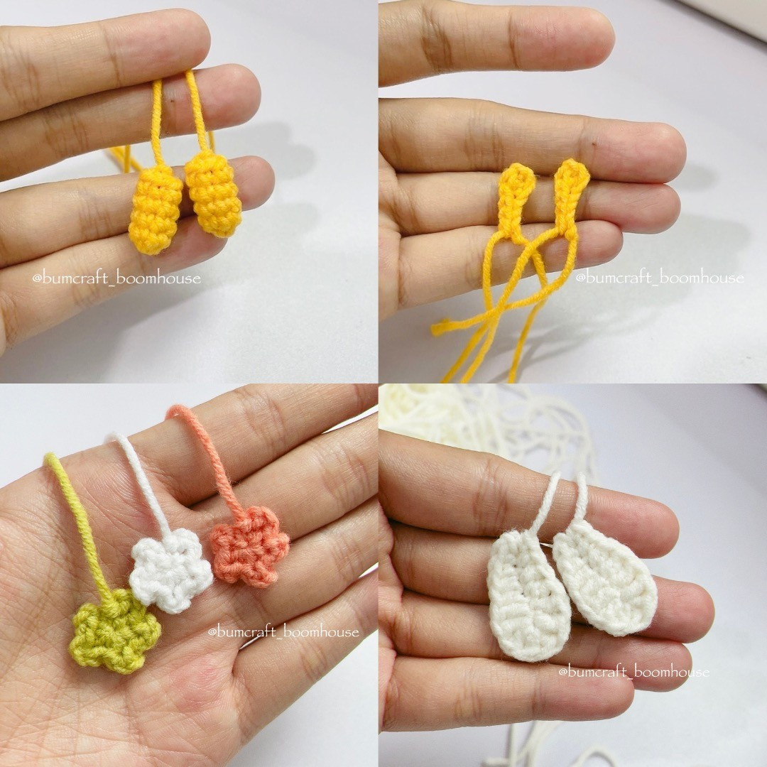 free pattern bee keychain