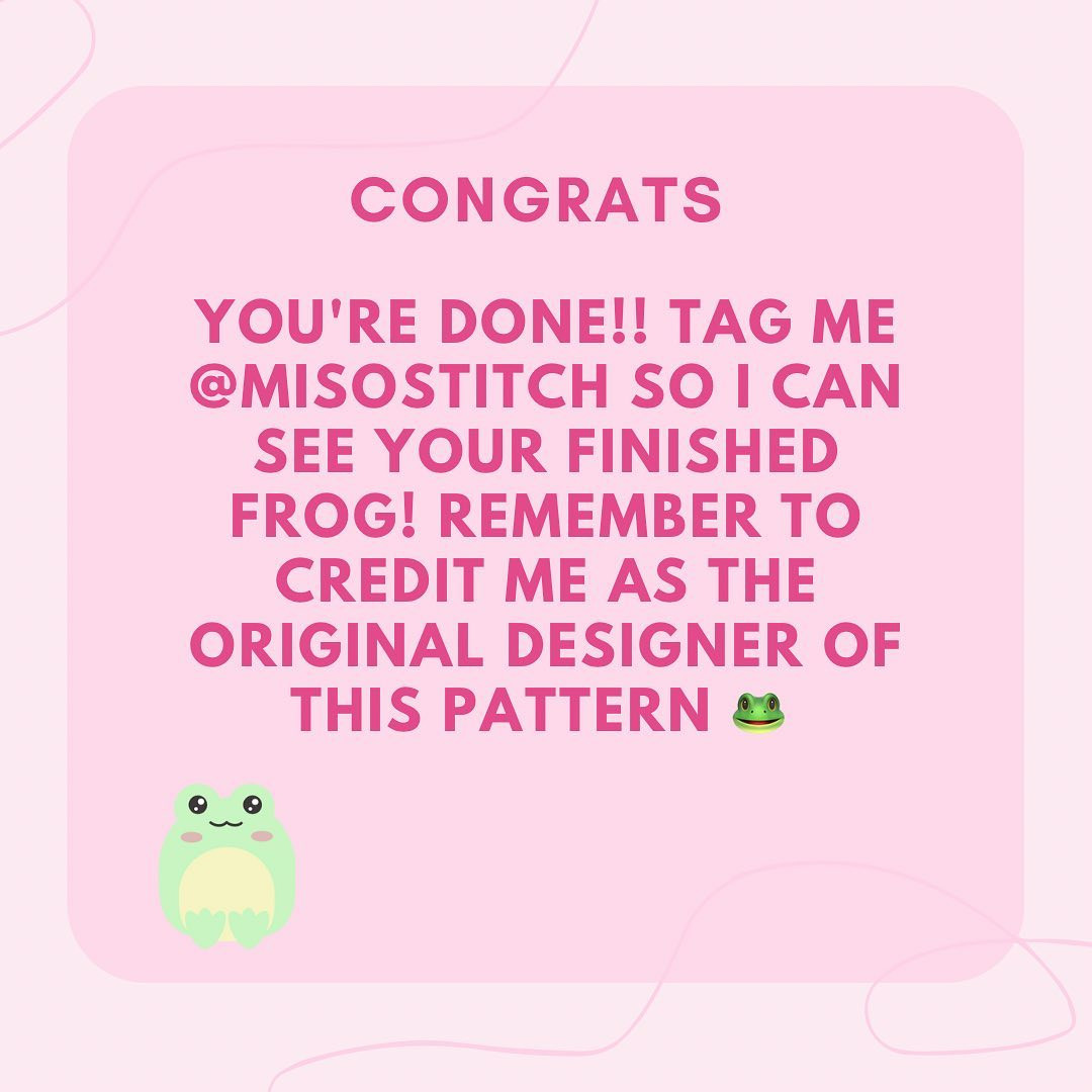 free pattern lucy the frog