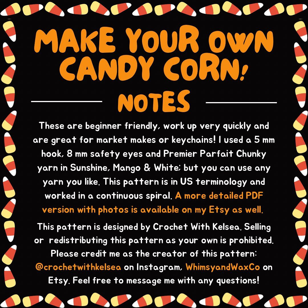 free pattern no sew candy corn