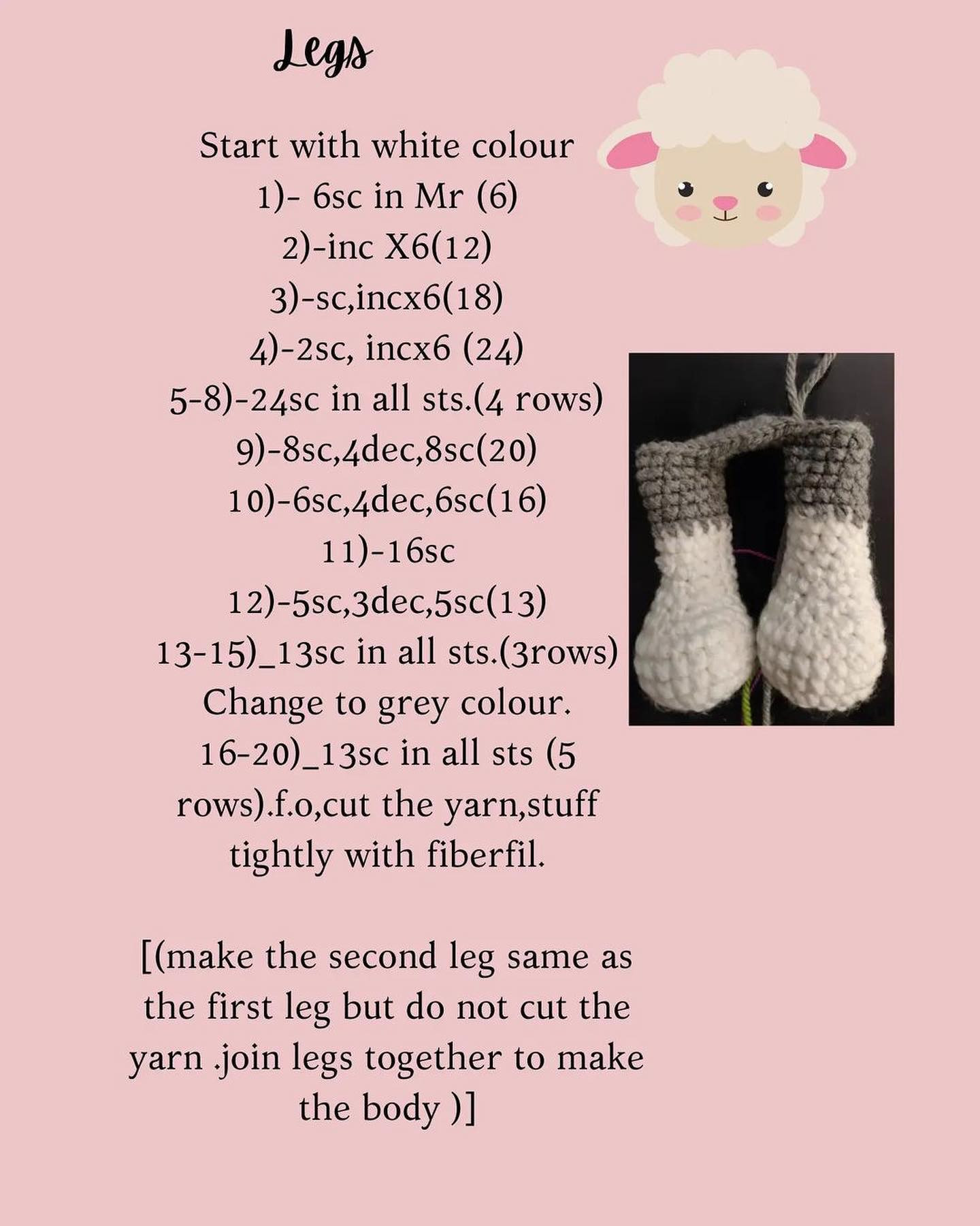 Free pattern Suzzy the sheep 🐑🐑