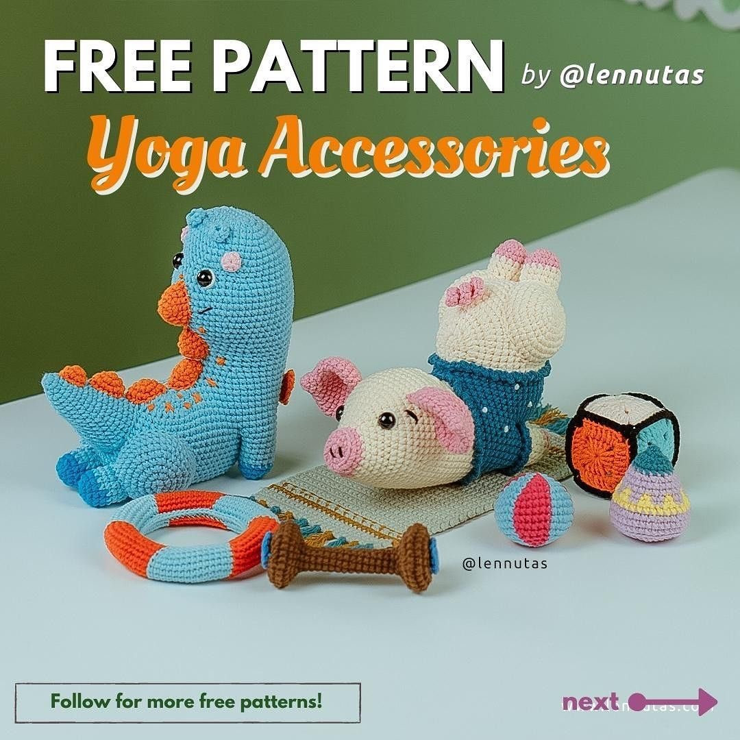 Fun Yoga Accessories to Crochet Free Patterns - Lennutas