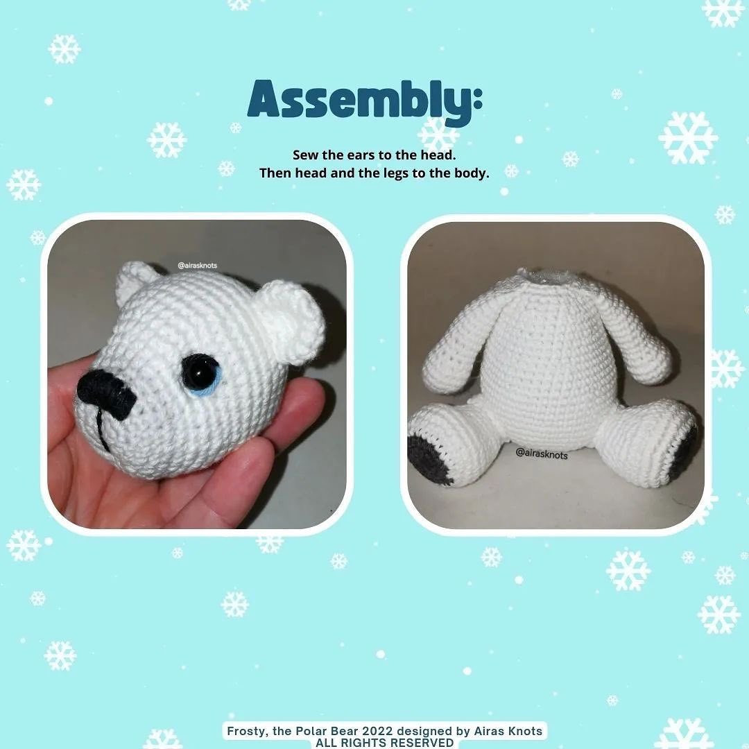 frosty the polar bear crochet pattern