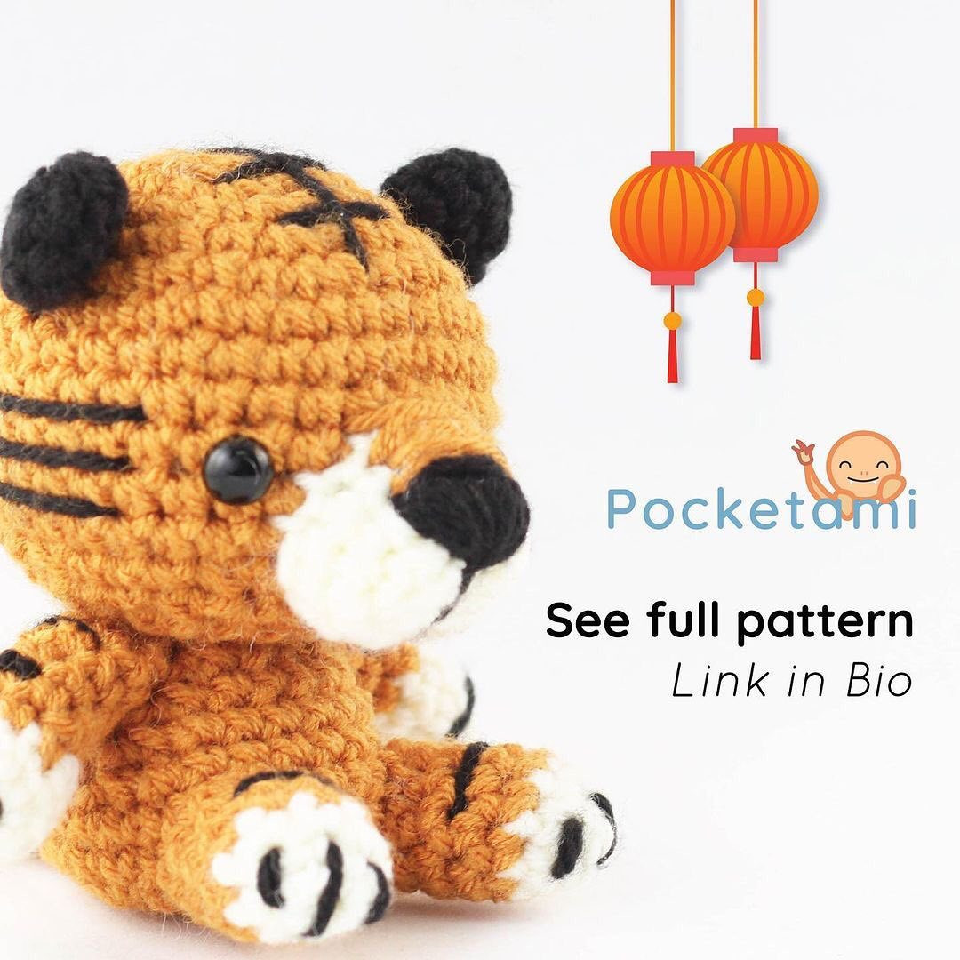 🧧 Gong hei fat choy! 🏮Celebrate the lunar new year with your very own tiger amigurumi 🐯