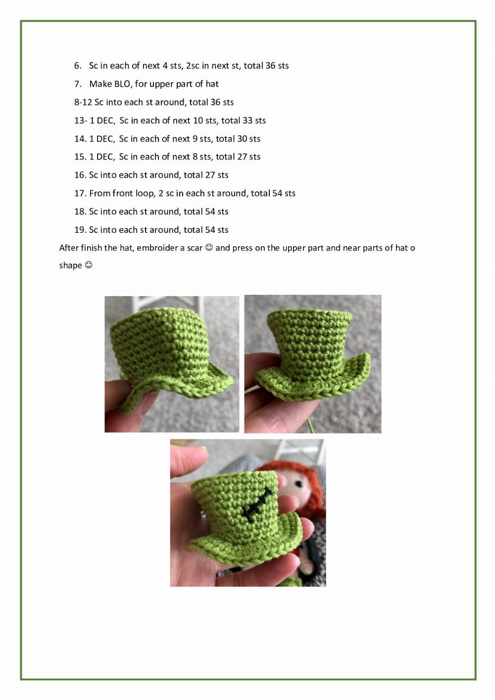 Halloween Girl Willy crochet pattern