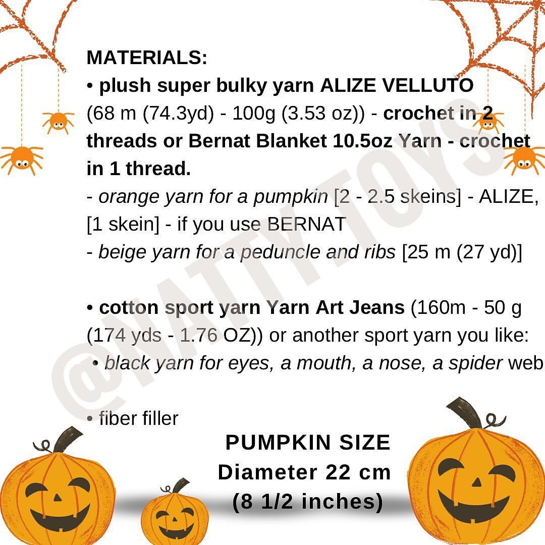 Halloween pumpkin crochet pattern part 1