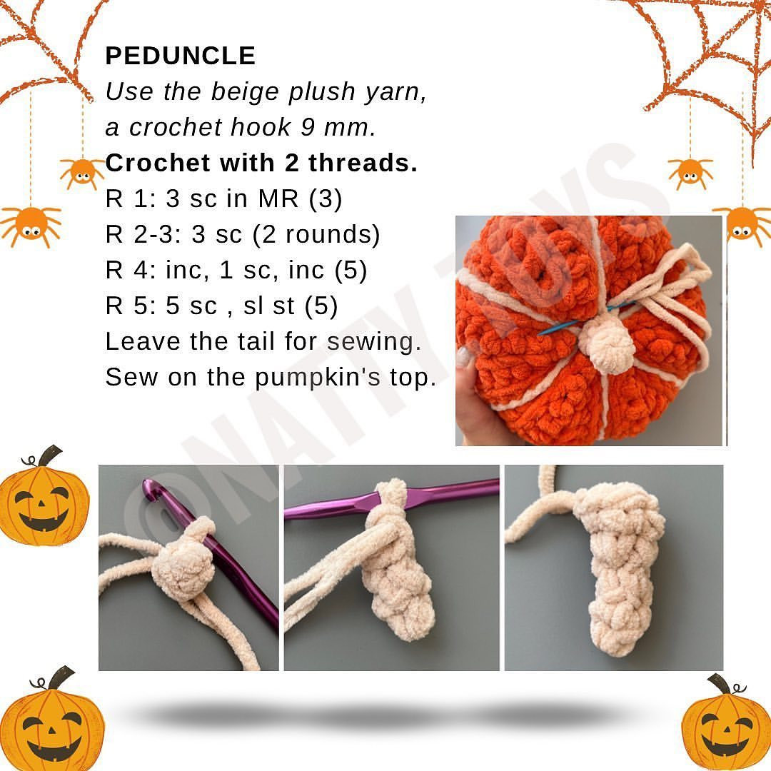 Halloween pumpkin crochet pattern part 1