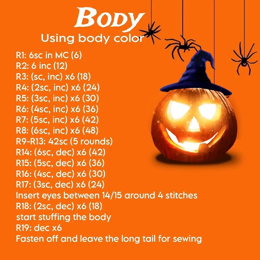 halloween pumpkin free crochet pattern