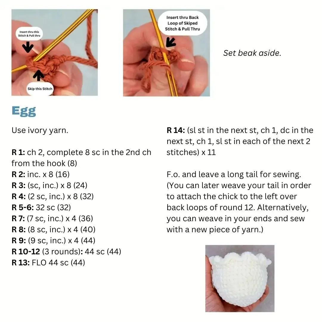 hatching chick 🐣Free crochet pattern