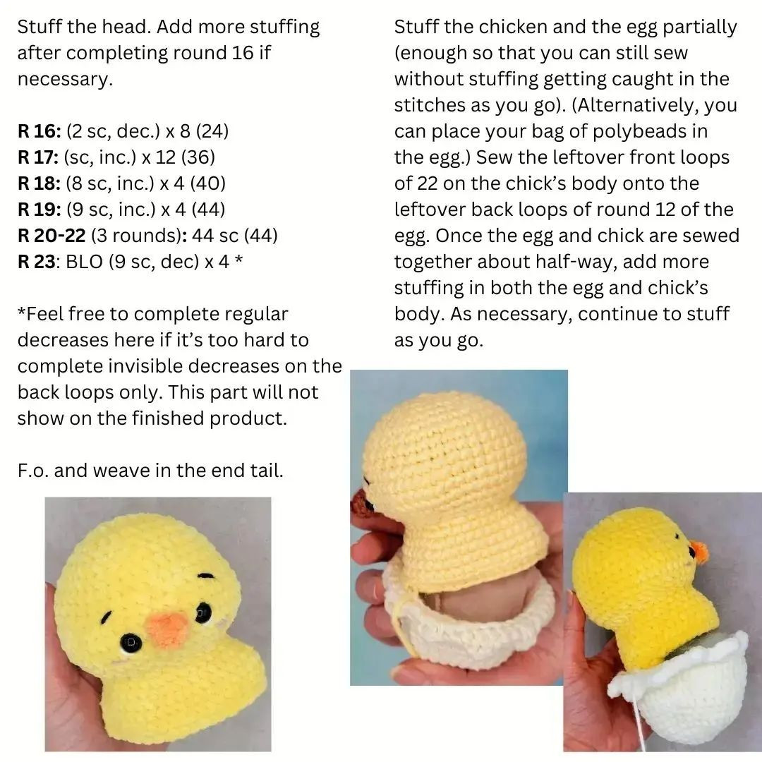 hatching chick 🐣Free crochet pattern