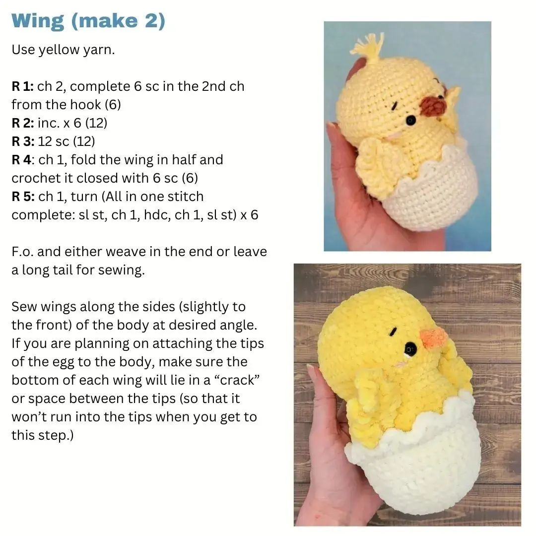 hatching chick 🐣Free crochet pattern