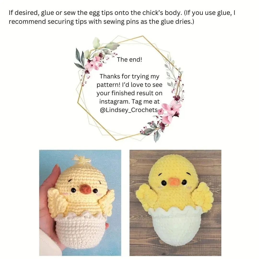 hatching chick 🐣Free crochet pattern