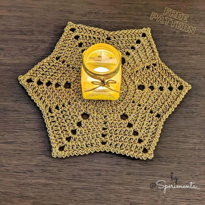 hexagon coaster crochet pattern