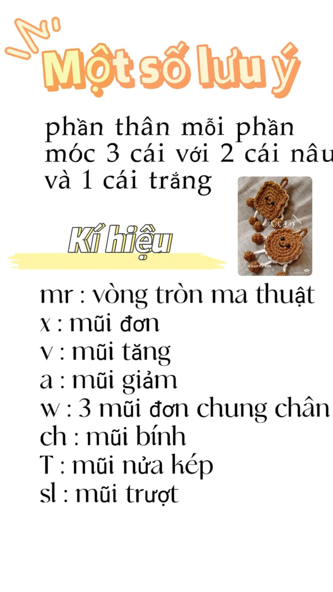 Hướng dẫn móc bánh quy tròn, bánh quy vuông