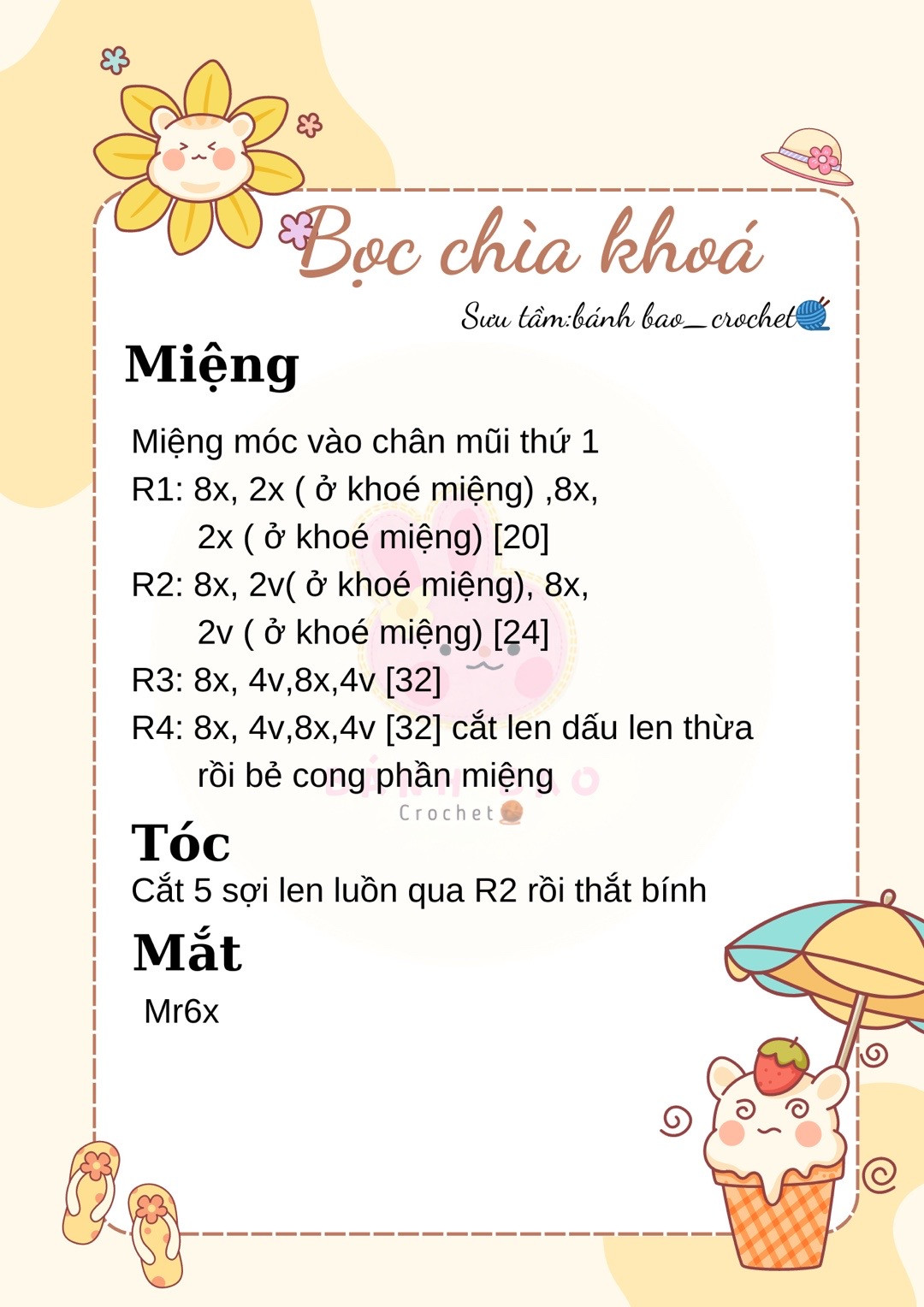 Hướng dẫn móc bọc chìa khóa