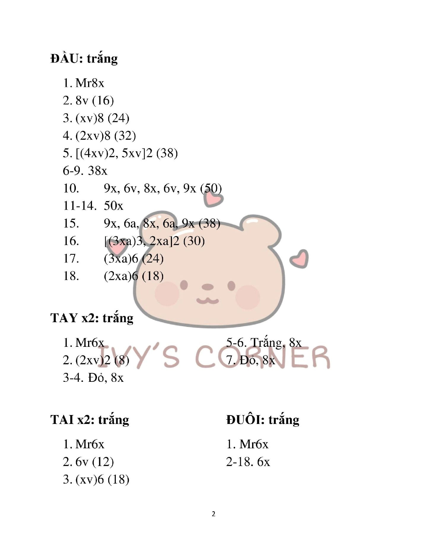 Hướng dẫn móc con chuột Tý