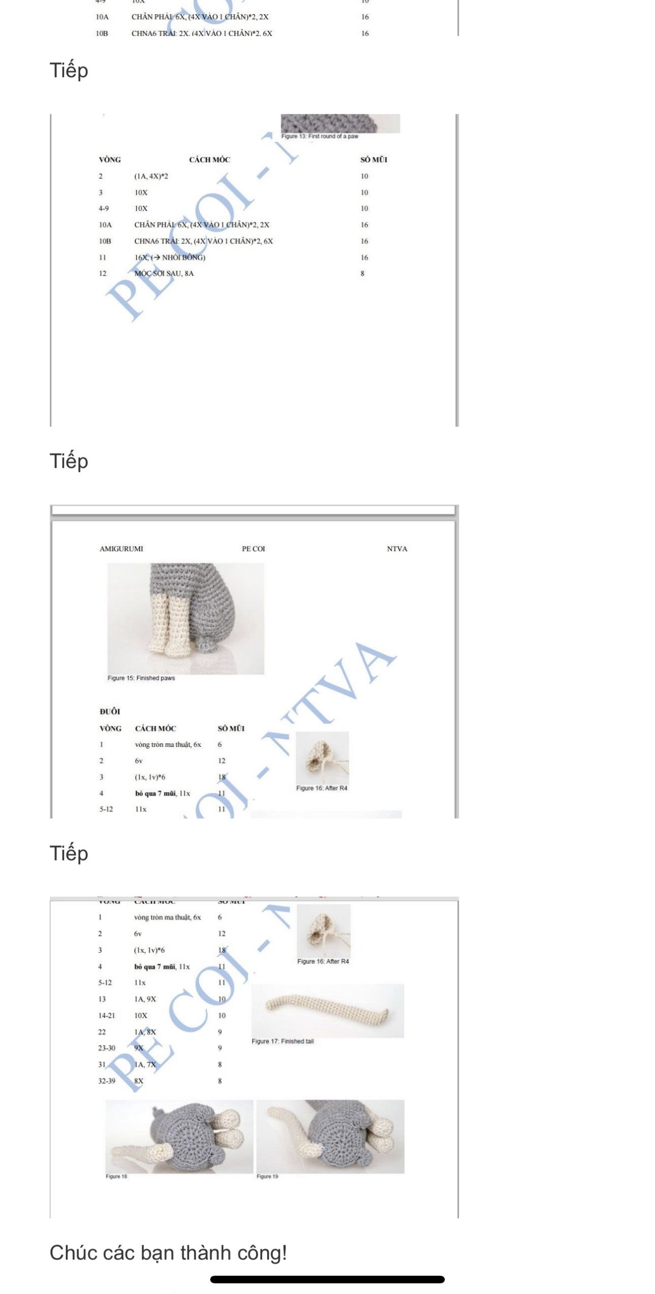 Hướng dẫn móc con mèo