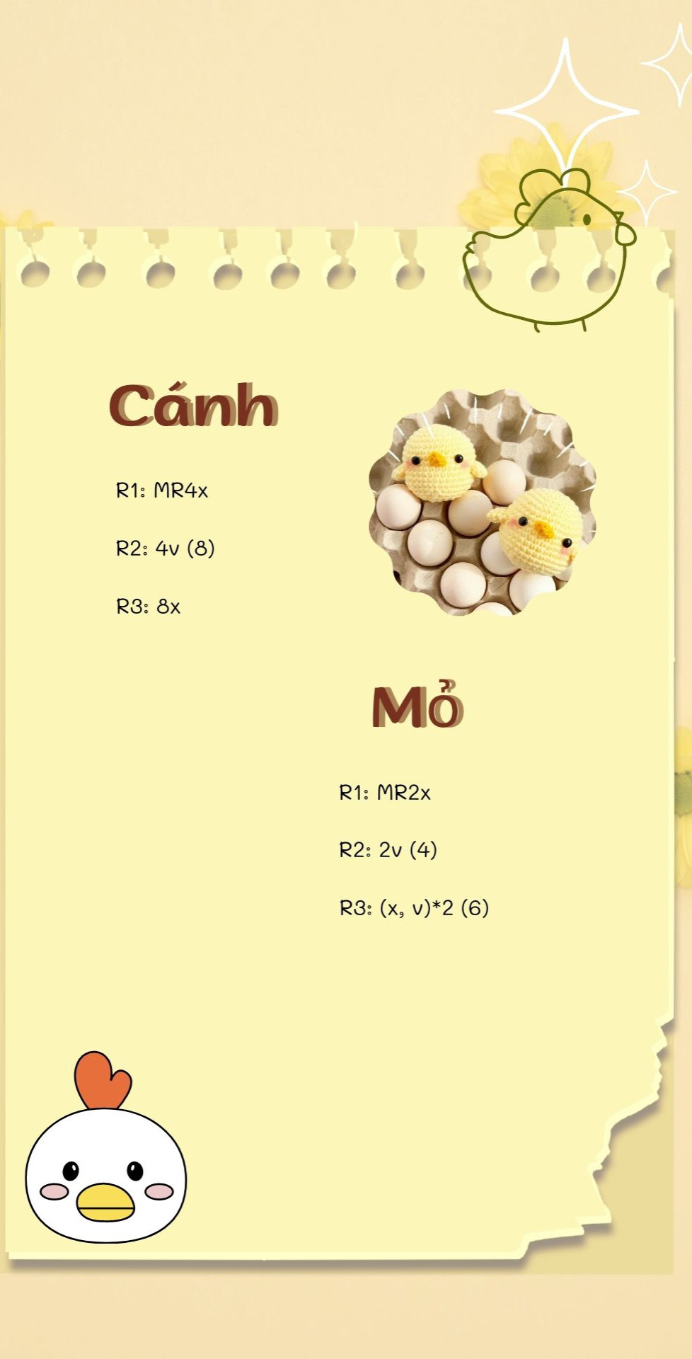 hướng dẫn móc gà con