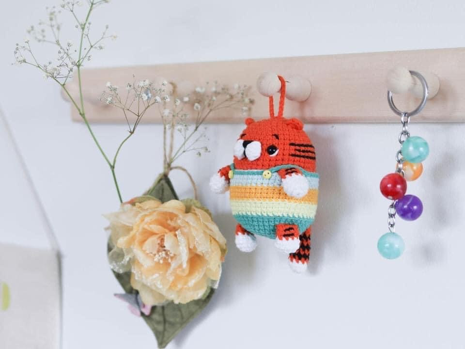 Hướng dẫn móc móc khóa hổ (tiger keychain)