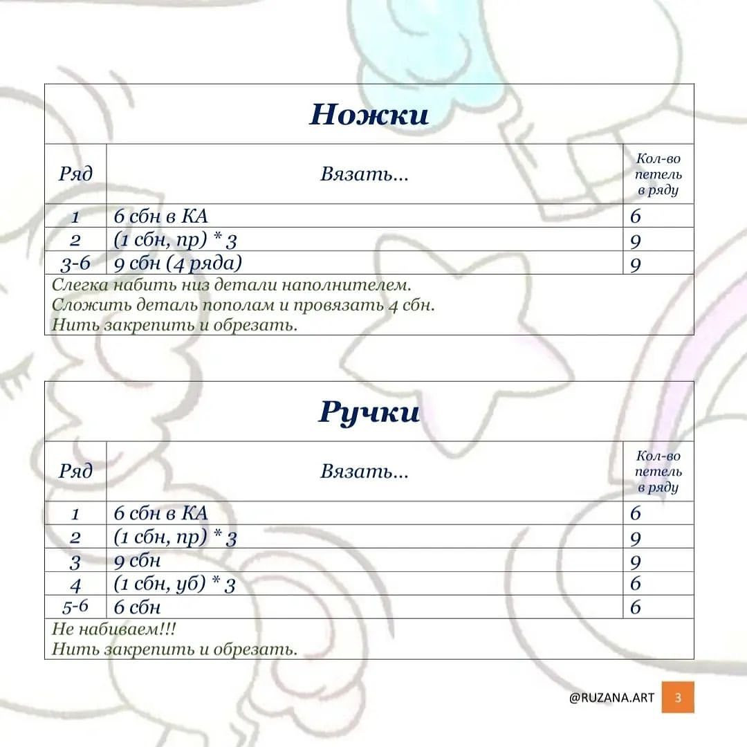 Инструкция по вязанию единорога крючком.