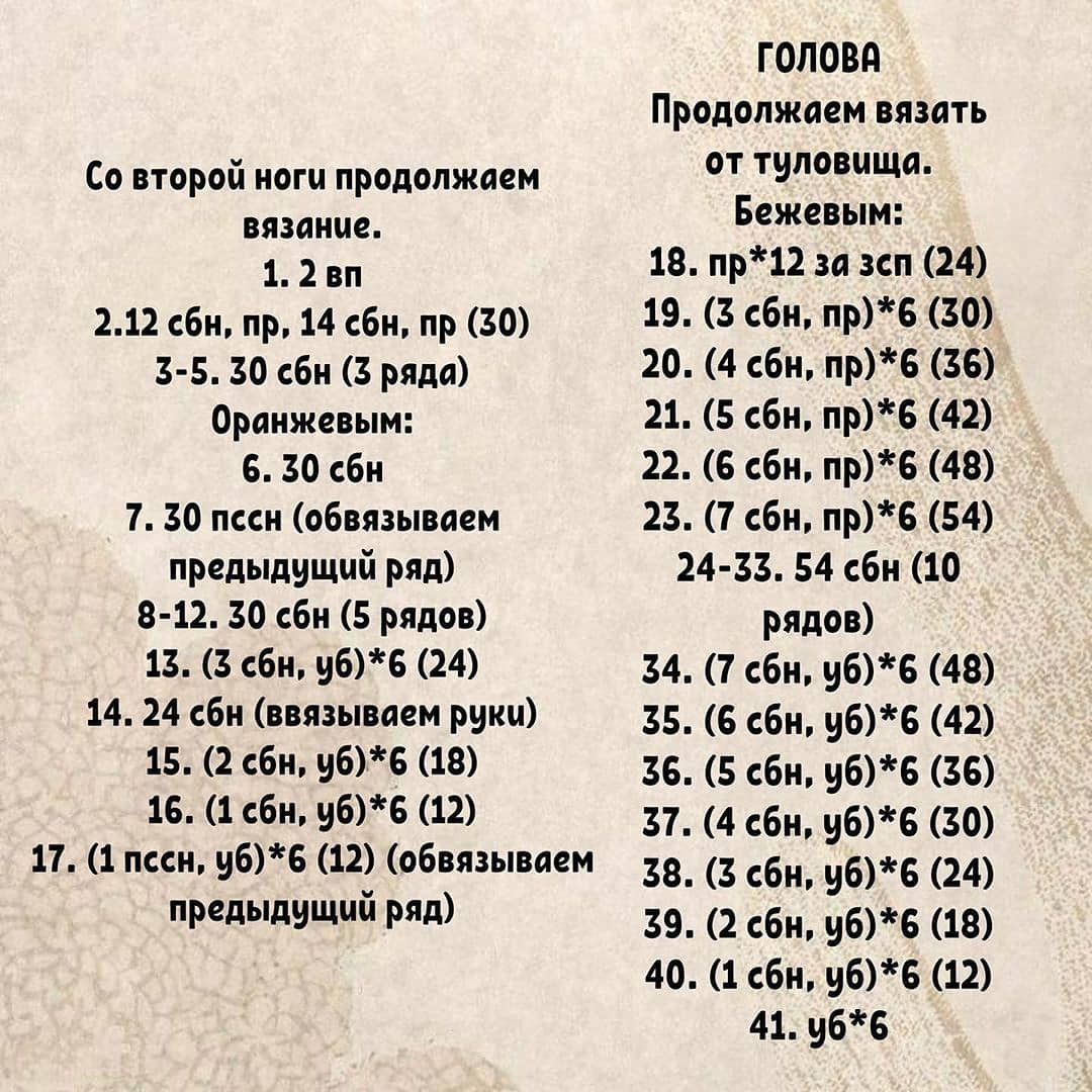 Инструкция по вязанию горшка с оленями крючком. Оленёнок