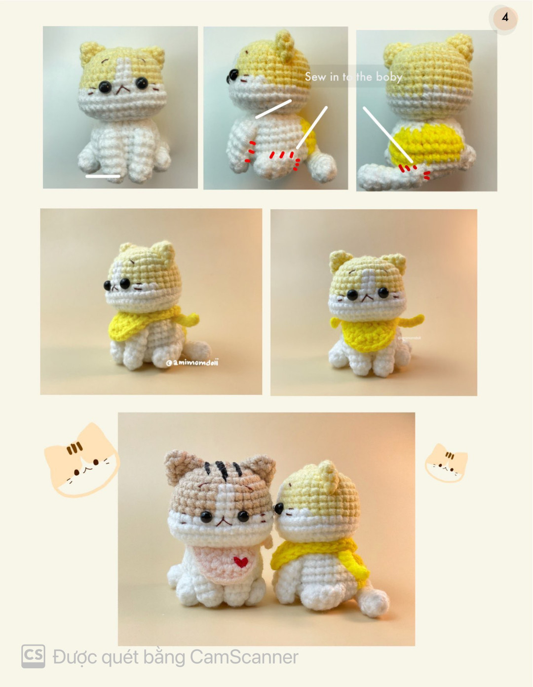 kitten amigurumi pattern