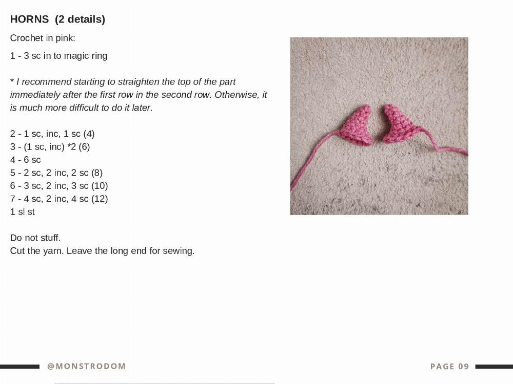 MONSTER crochet pattern