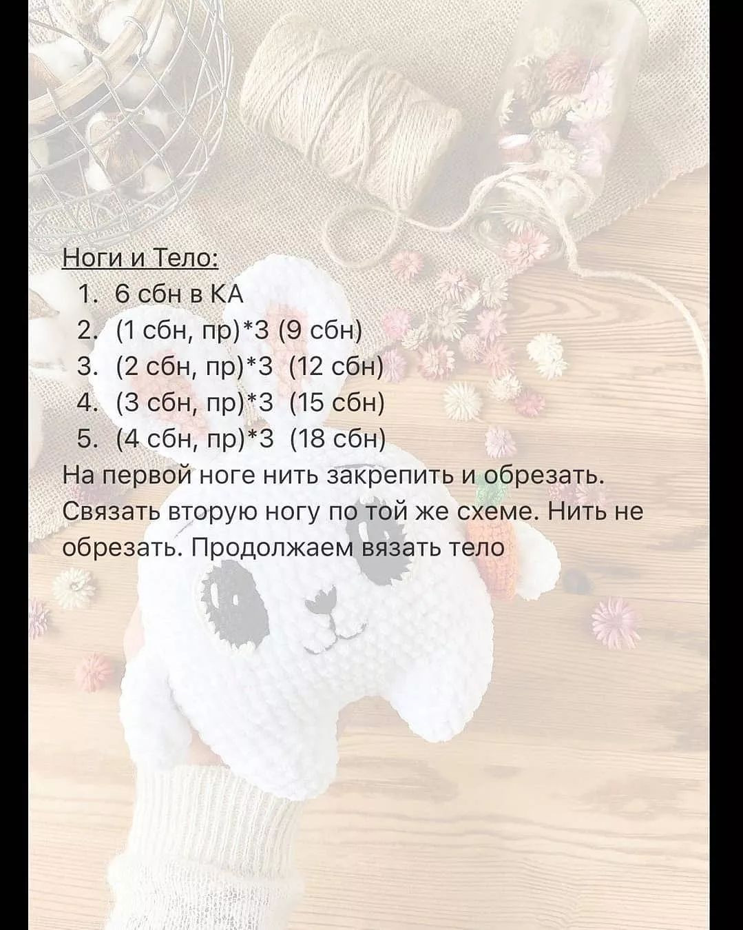 Описание кругло-зайки🐰