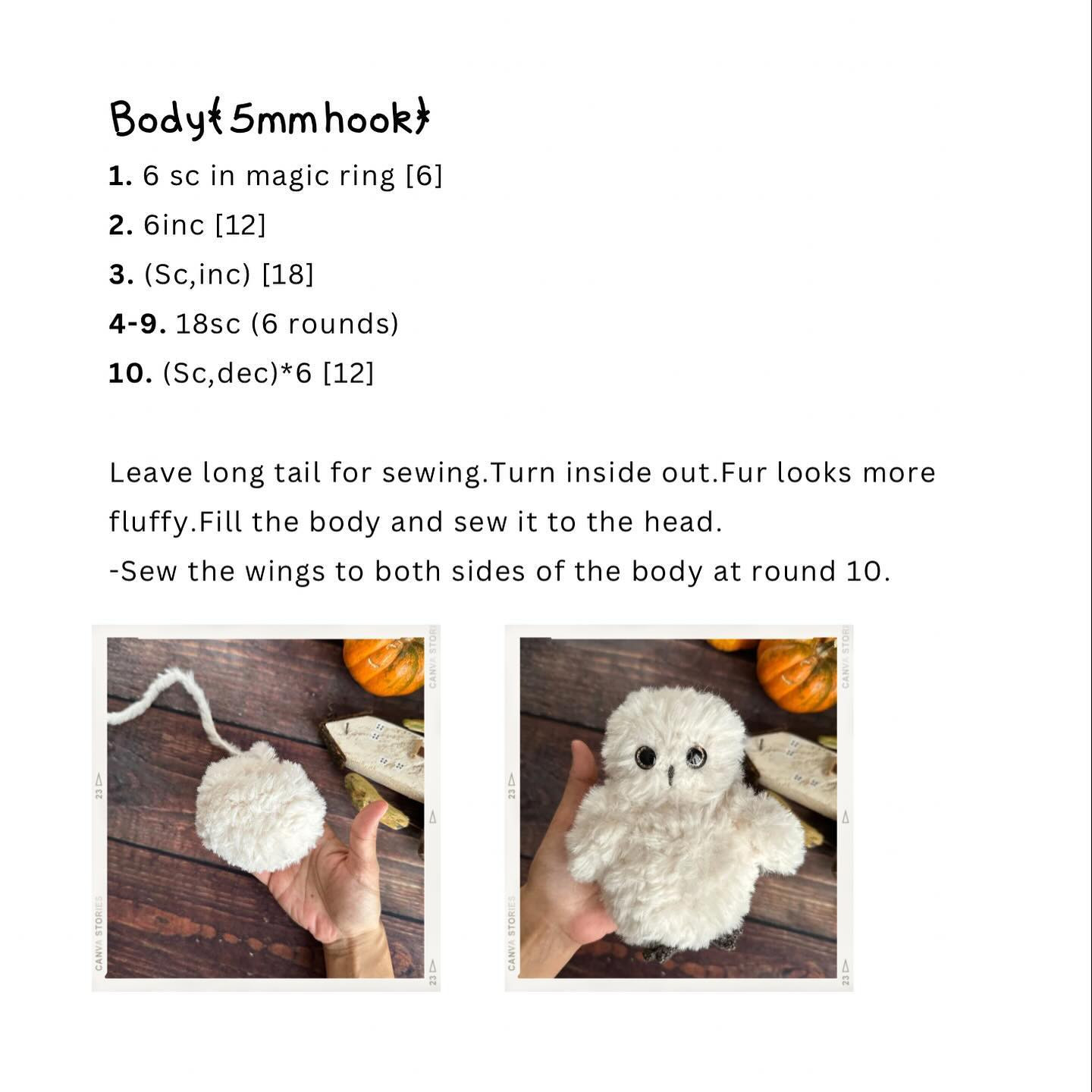 owl, hedwig free pattern