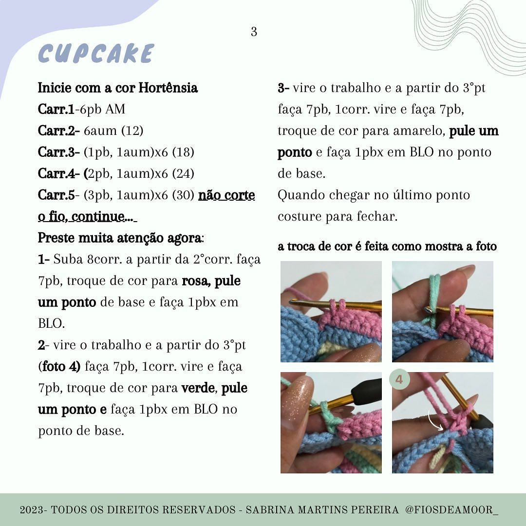 Receita Gratuita Tris Cupcake porta alfinetes