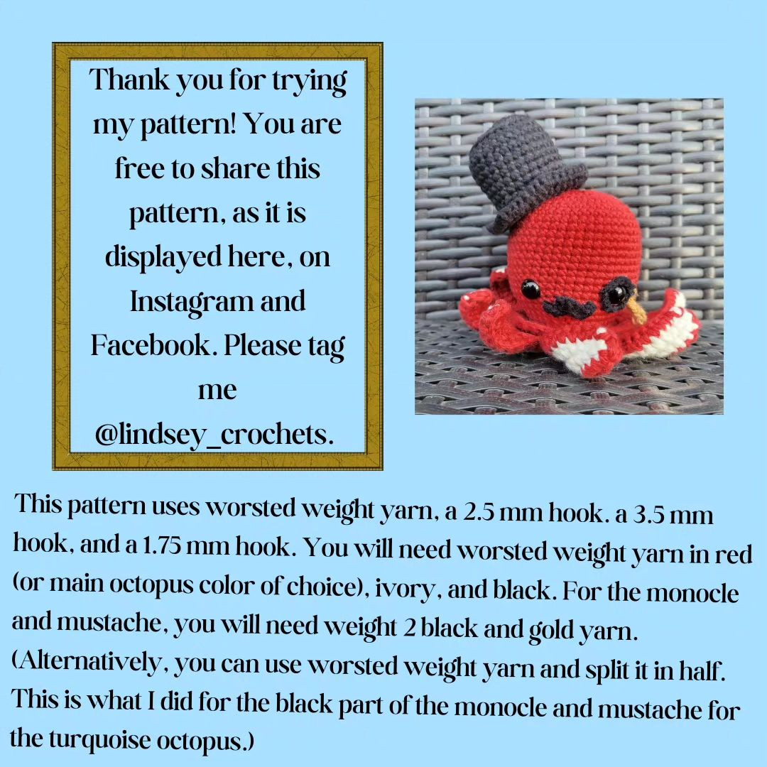 reginald the octopus free pattern