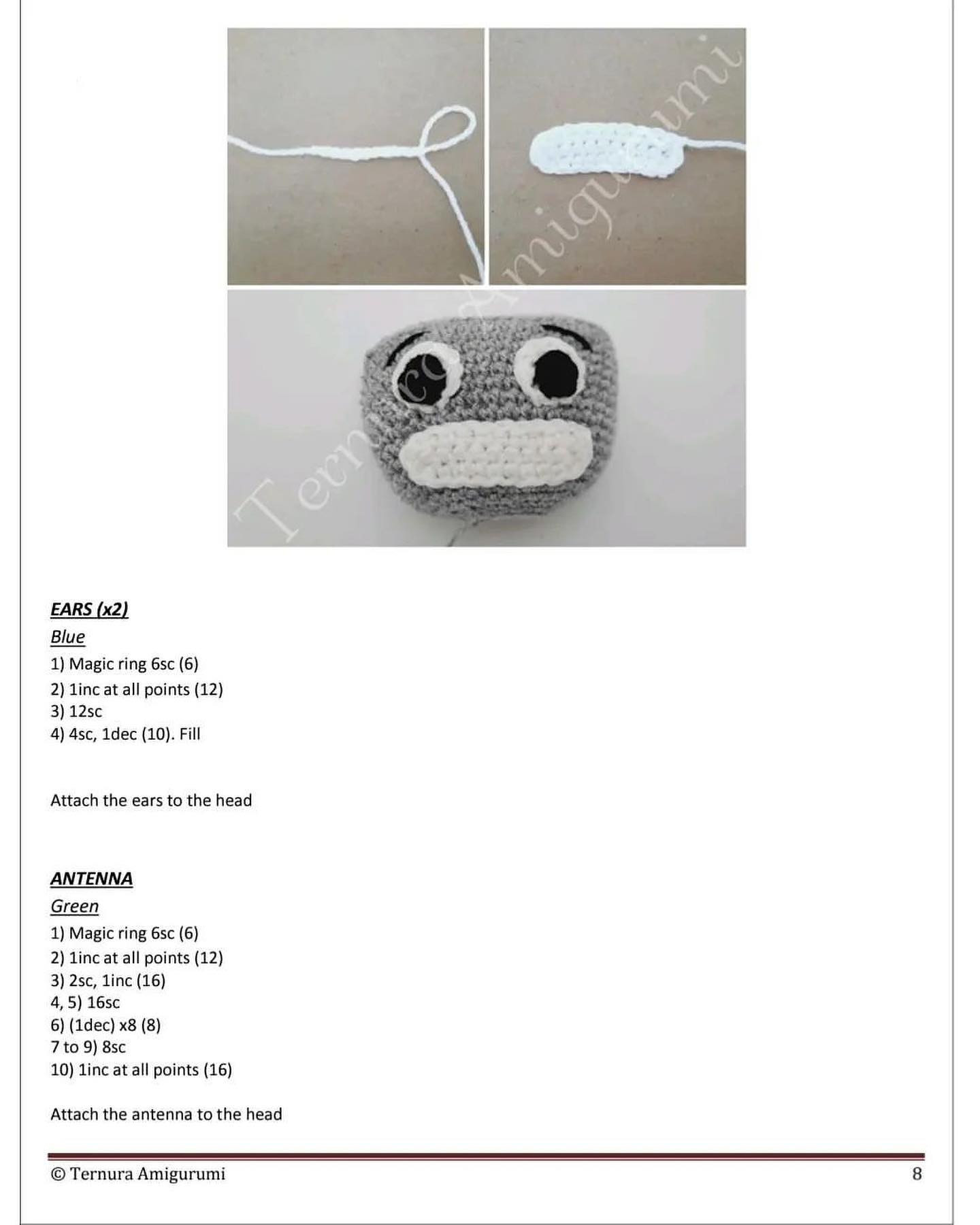 robot crochet pattern