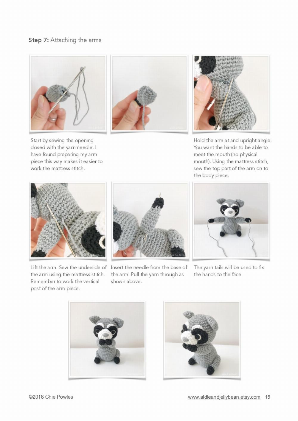 Rocco the Raccoon Crochet Pattern