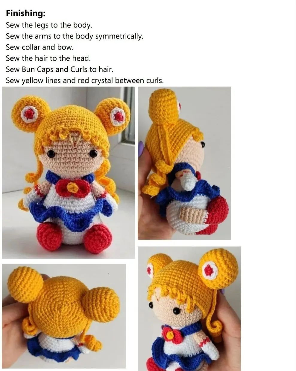 sailor moon crochet pattern  Part 2