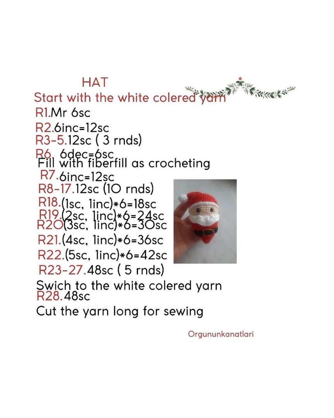 santa mother crochet pattern