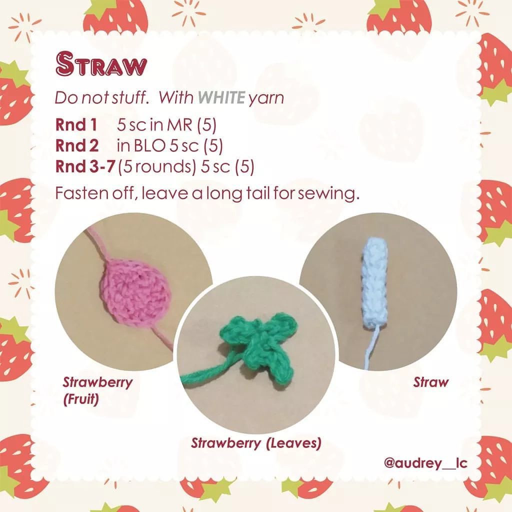 sue the strawberry milk free crochet pattern